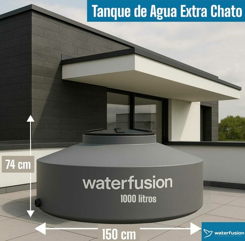 TANQUE DE AGUA 1000 LITROS, TRICAPA, EXTRA CHATO.- - comprar online