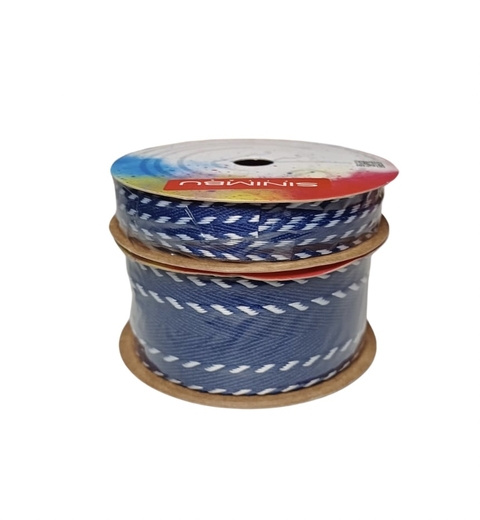 FITA DECORATIVA SINIMBU CORDA AZUL MARINHO