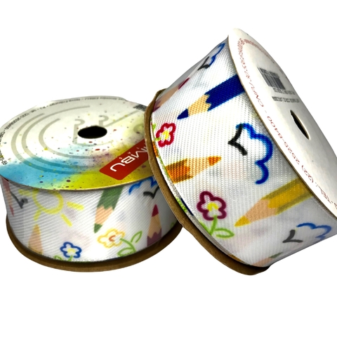 FITA SINIMBU JEANS ESCOLAR LÁPIS JARDIM 38MM