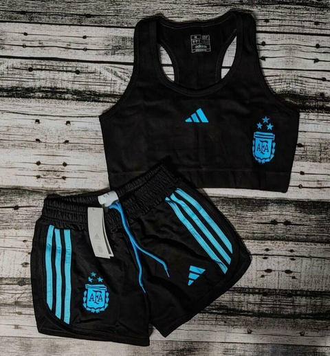 Conjunto Top y Short Argentina Dama