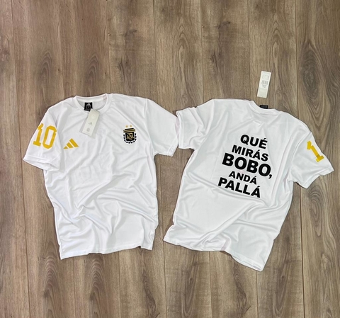 Remera Frase Messi adultos