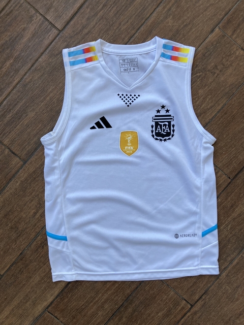 Musculosa Argentina Blanca colores niños