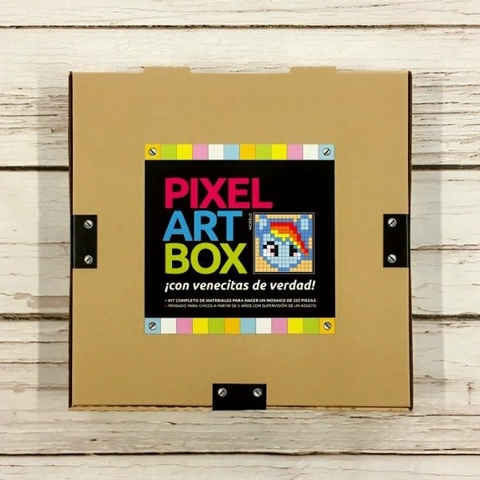 PIXEL ART BOX Pony Rainbow - Kit de Mosaico para niños