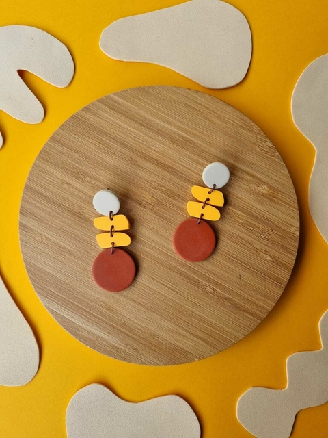 Brinco Alma Amarelo Damasco - Orgânika