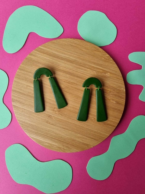 Brinco Arco Verde Oliva - Orgânika