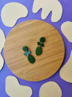 Brinco Cascata Verde Oliva 2 - Orgânika