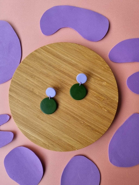 Brinco Gota Média Verde Oliva - Orgânika