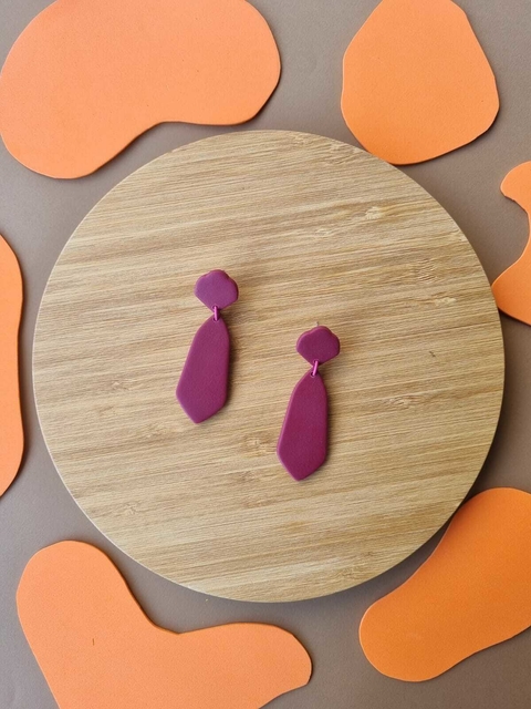 Brinco Jóia Roxo Uva - Orgânika