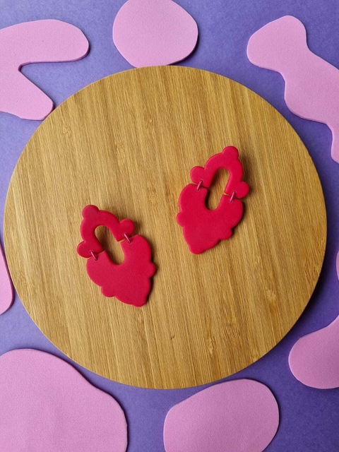 Brinco Pitaya Rosa Amaranto - Orgânika