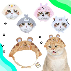 Gorro Disfraz Animalitos Para Gatos Mascotas Divertido Oreja en internet
