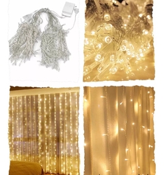 Cortina 192 Luces Led Luvina Decoración 3,1 X 1,9mts Enchufe en internet