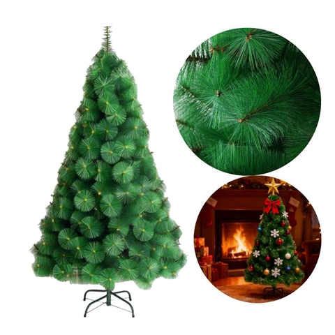 Árbol De Navidad Luvina 210cm Pino Base Metálica Decoración