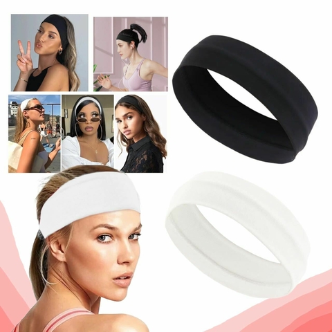 X2 Bandanas Diademas Vincha Lisa Accesorios Para Cabello