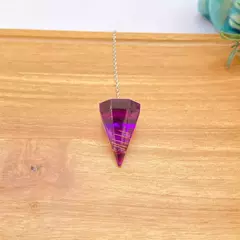 Orgonite Pêndulo de Ametista - Raio Violeta - Consciência Oitentaeum Orgonites