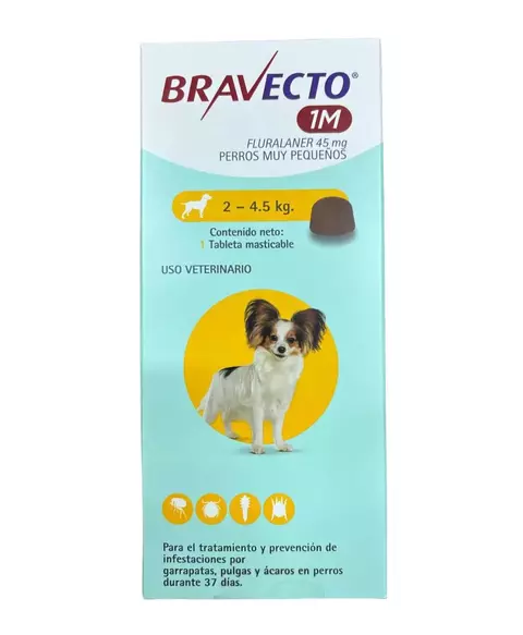 Bravecto 1M XS 2- 4.5 kg (1 Tableta)
