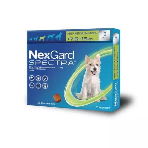 NEXGARD SPECTRA M 7.5- 15 KG (3 TABLETAS) - comprar en línea