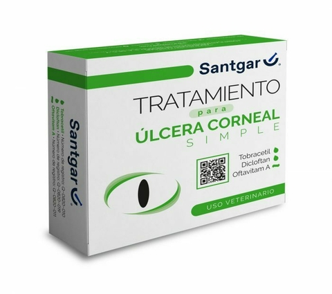 Tratamiento para úlcera corneal simple | Tobracetil, Dicloftan, Oftavitam A