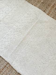 Alfombra Borlas 90x60cm | Blanco