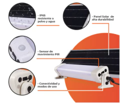 Lámpara Solar LED Lineal 6 W en internet