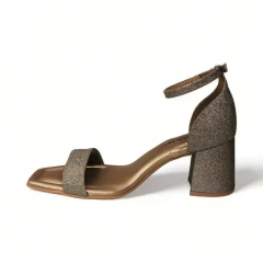 Sandalia Talonera Tira Taco 5 1/2 Gliter Piccadilly (626019GLI) - comprar online