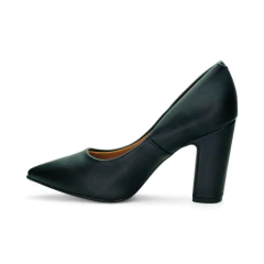 Zapato Stiletto Taco Ancho 7 1/2 Napa Vizzano (1285400NP) - Mousse Calzados