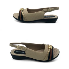 Sandalia Faja Aplique Tira Atras Napa Piccadilly (500408NP) - comprar online