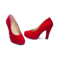 Zapatos Clasico Plataforma Taco 9 1/2 Camurca Zafiro (9502CM) - comprar online