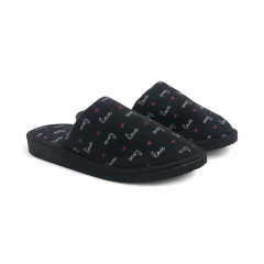 Pantufla Estampa Love Textil Comodita (1179TE)
