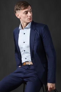 BLAZER COTTON SATEN TALLE ESPECIAL (45502TE) - No End MAYORISTA