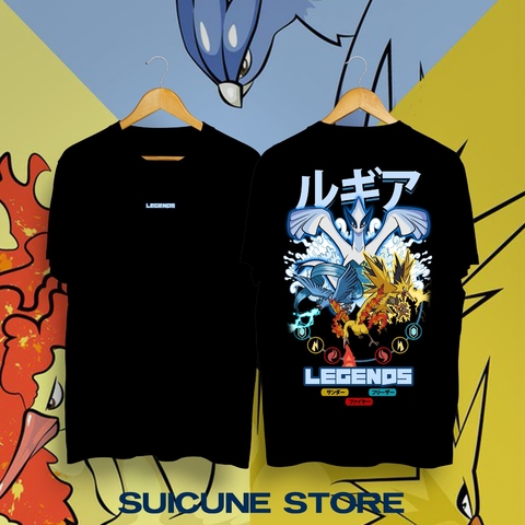 Remera Oversize Legends 1 Negra Doble Estampa