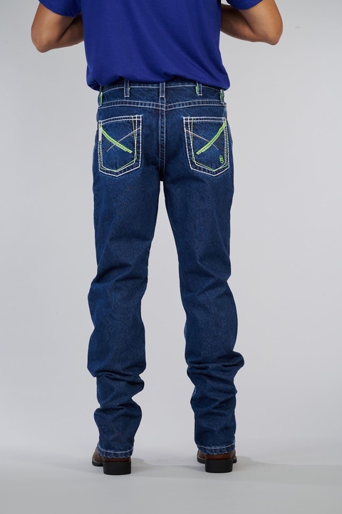 Calça Docks Bordada No Bolso Verde 03726 - comprar online