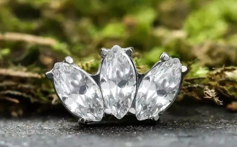 Triple Marquise Titanio