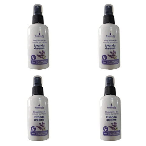 Kit 4 Bloqueador de Odor Sanitário de Lavanda N°2 Perfumado 60ml da Senalândia - comprar online