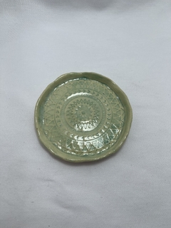 Porta copo Mandala em cerâmica, feito a mão. - comprar online