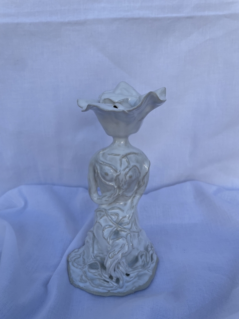 Coleção pétalas: Escultura de cerâmica feita à mão.