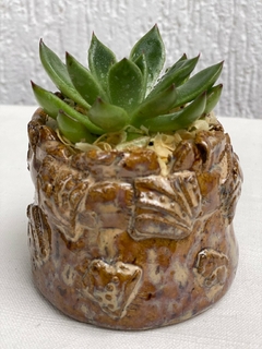 Vasinho de Cerâmica Vitrificada, feito à mão. - comprar online