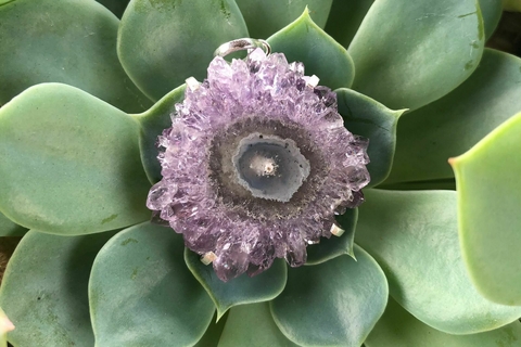 Pingente de Flor de Ametista