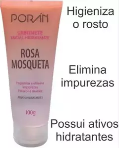 SABONETE FACIAL HIDRATANTE ROSA MOSQUETA PORAN: LIMPEZA SUAVE E HIDRATAÇÃO PROFUNDA - comprar online