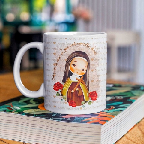 Caneca Cerâmica Tradicional 325ml - Sta Terezinha do Menino Jesus