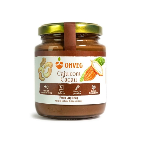 Pasta de Castanha de Caju com Cacau 210g
