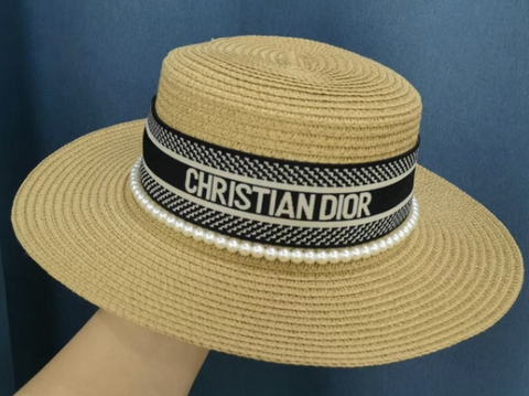 Chapéu Dior Palha com Pérola Italiana