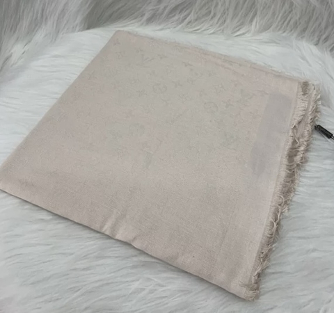 Pashmina Echarpe Louis Vuitton Bege Claro Italiana