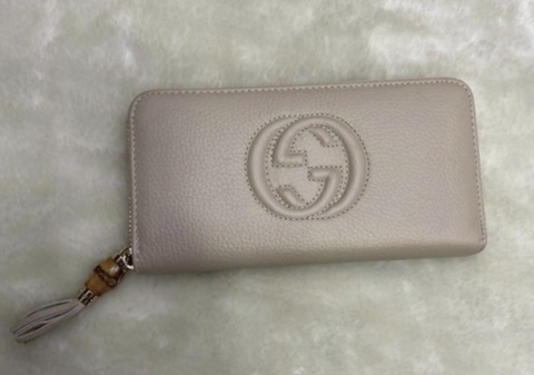 Carteira Gucci Soho Off-White Italiana