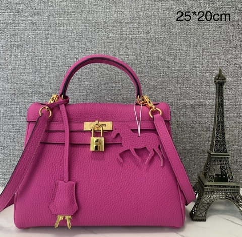 Bolsa Hermes Kelly 25 Togo Pink Italiana