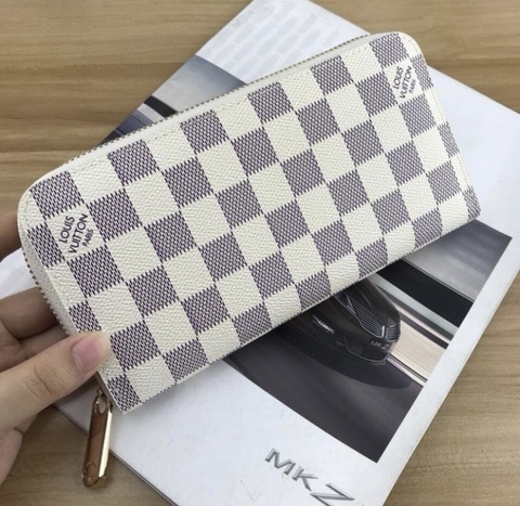 Carteira Louis Vuitton Ziper Damier Azur Italiana