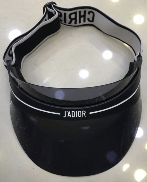 Viseira Dior Preta Italiana
