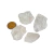 Kit 4 Topázio Branco 30 a 40mm Bruto Natural Pedra de 2025 na internet
