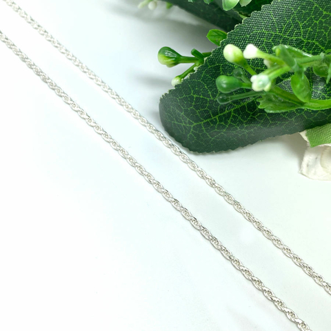 Colar Cordão Baiano 40 cm Prata Legitima 925 - Lojas La&Ny