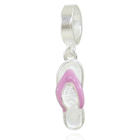Berloque Charms Chinelo Prata Legitima 925