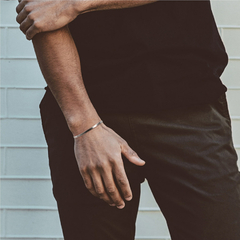 Imagem do Conjunto Colar E Pulseira Lâminada Prata Maciça 925